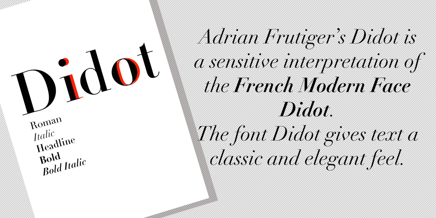 Przykład czcionki Linotype Didot Pro Bold Italic